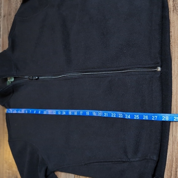 Woolrich Fleece Jacket Full Zip Size Large Blackout - Picture 6 of 8